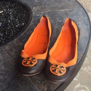 Brown Tory Burch flats